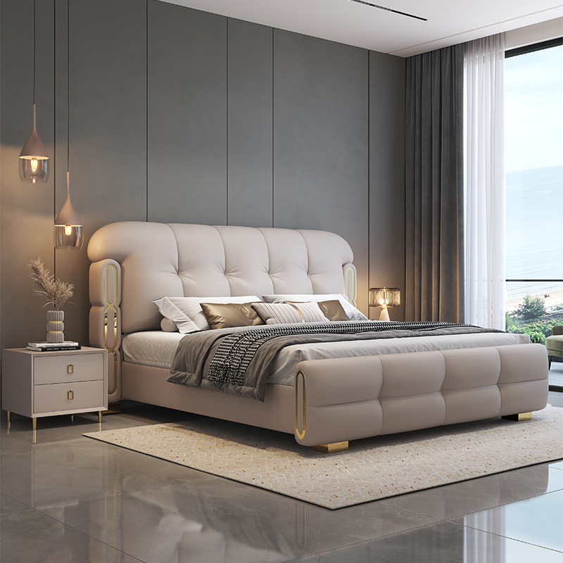 King Size Bed Frame With Storage Drawers - Современная роскошная деревянная мебель для спальни: