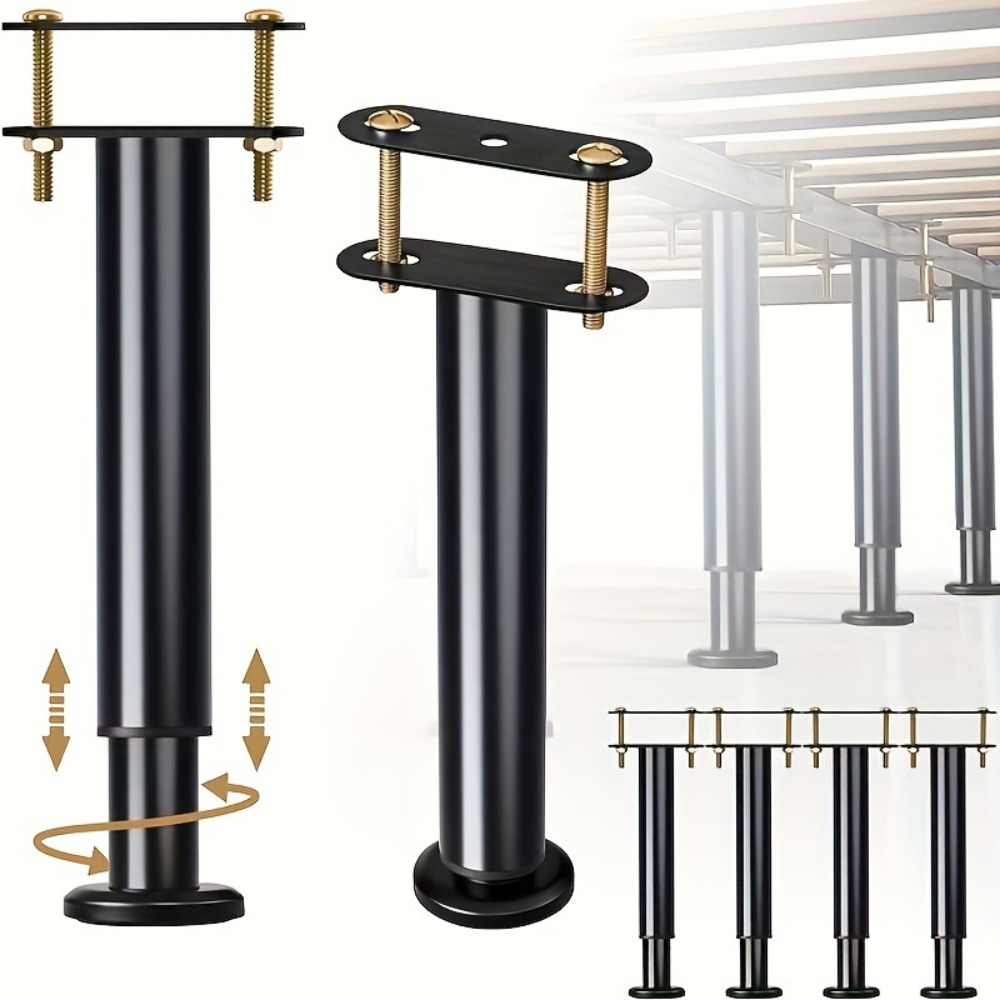 Canopy Bed Frame Metal Queen - Регулируемая высота: 4 опорные ножки каркаса