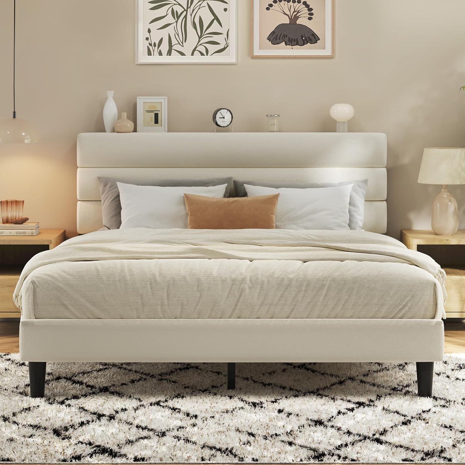 Canopy Bed Frame Metal Queen - Кровать-платформа размера 