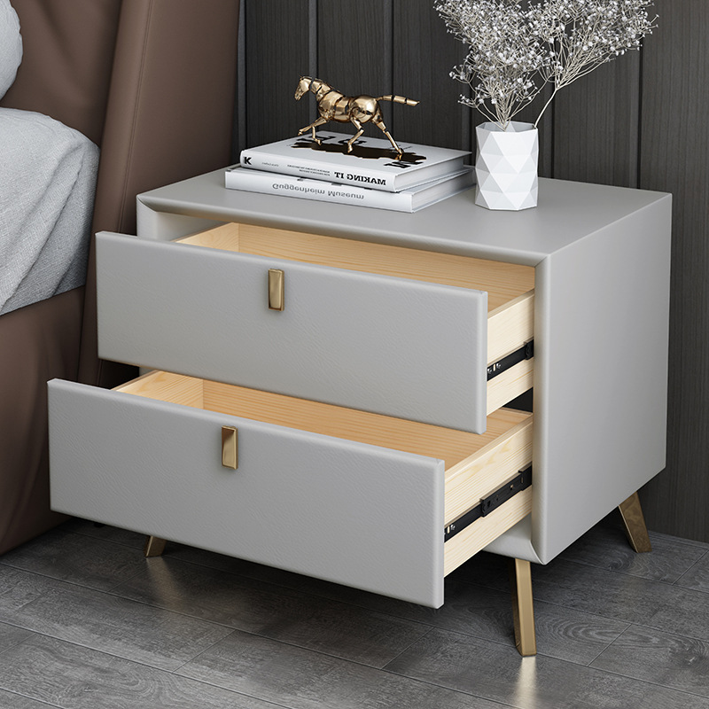 Современные прикроватные тумбо – обзор и цена Solid Wood Nightstand 2 Drawers