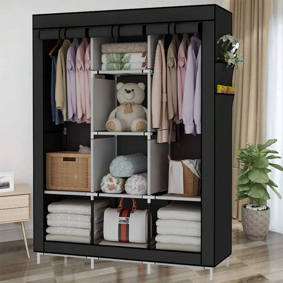 Портативный шкаф-гардероб длин – обзор и цена Wardrobe Closet Portable Fabric Cover