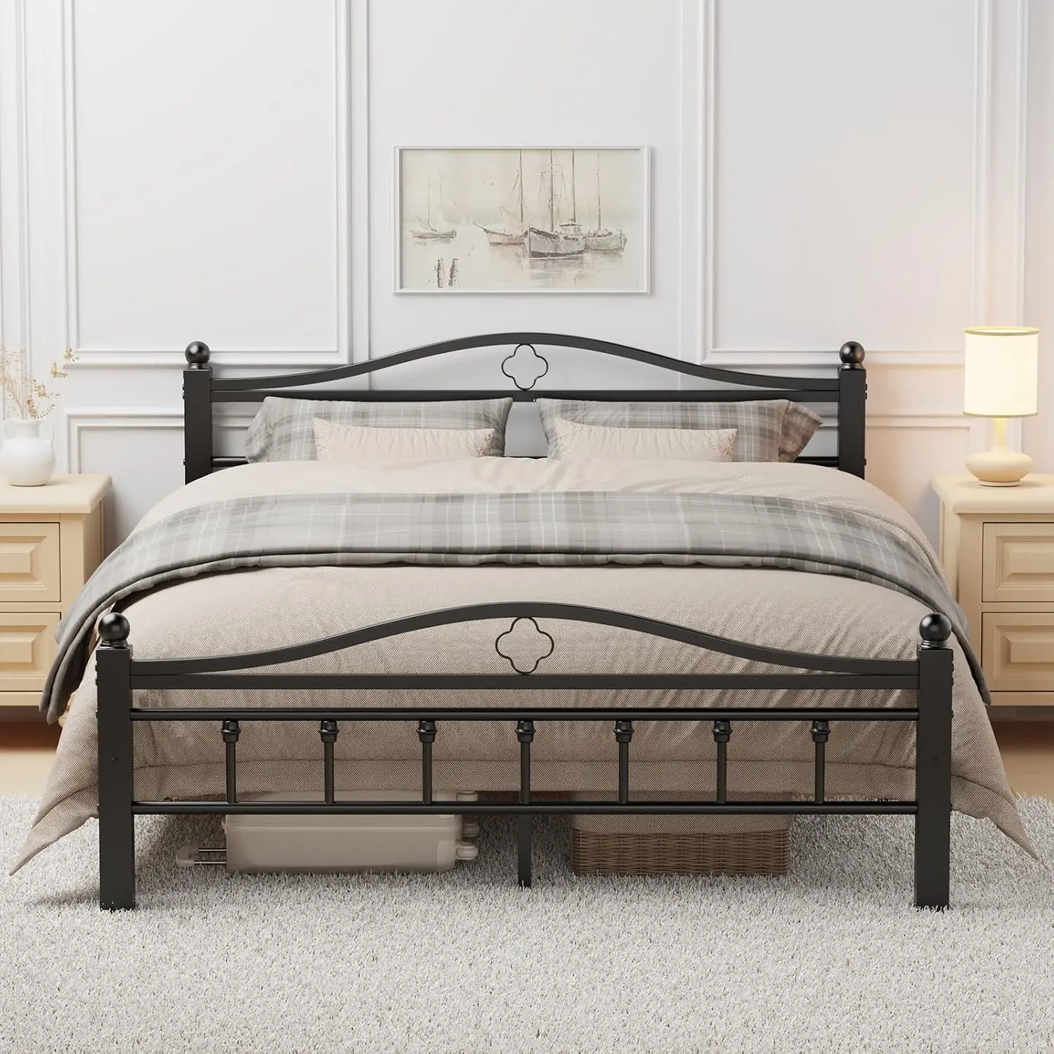 Металлическая кровать размера  – обзор и цена Canopy Bed Frame Metal Queen