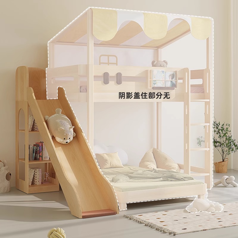 Двухъярусная кровать, горка, о – обзор и цена Bunk Bed With Stairs And Slide