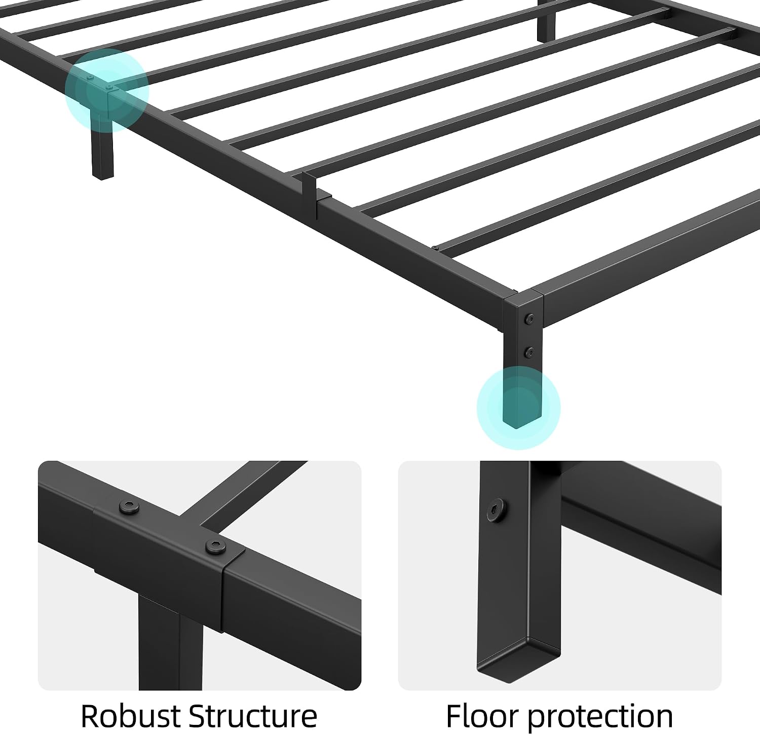 6-дюймовая прочная металлическ – обзор и цена Canopy Bed Frame Metal Queen